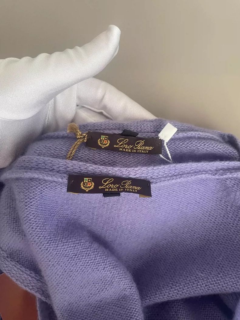 Loro Piana Loro Piana Purple Cashmere Cardigan Set Size US M / EU 48-50 / 2 - 3 Thumbnail