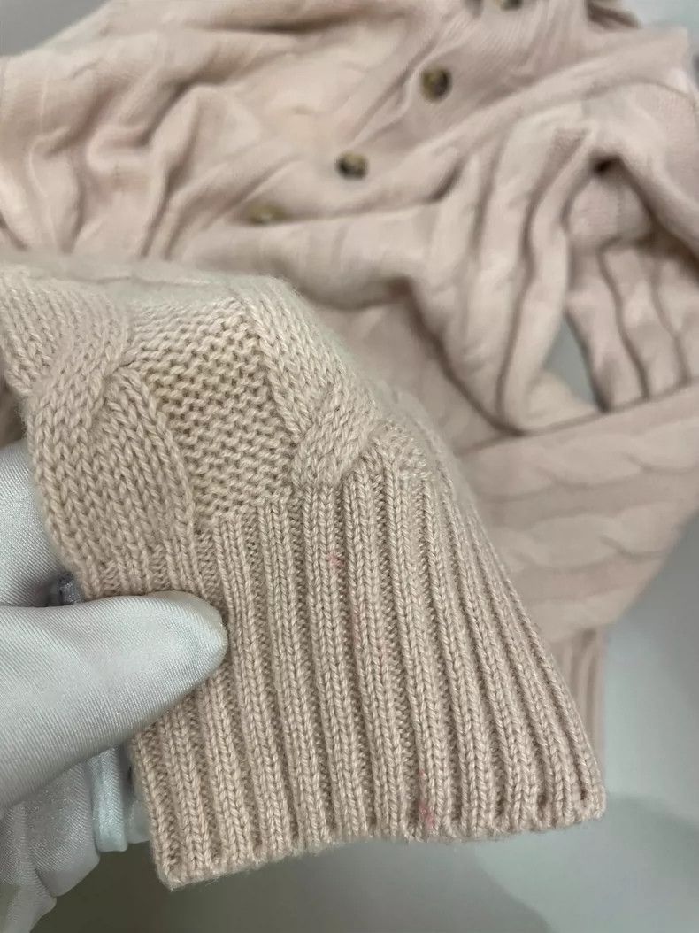 Loro Piana Loro Piana Pink Cashmere Cable Knit Cardigan Size US S / EU 44-46 / 1 - 3 Thumbnail