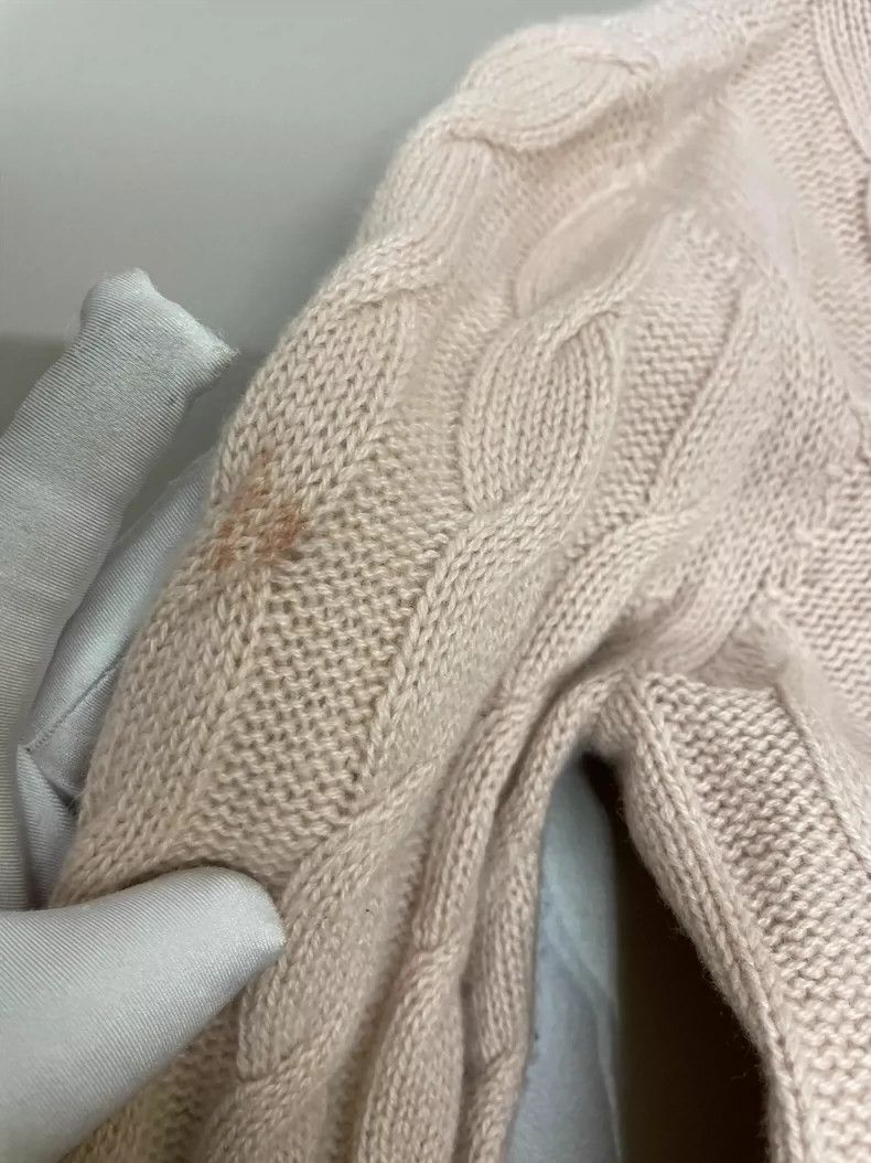 Loro Piana Loro Piana Pink Cashmere Cable Knit Cardigan Size US S / EU 44-46 / 1 - 2 Thumbnail