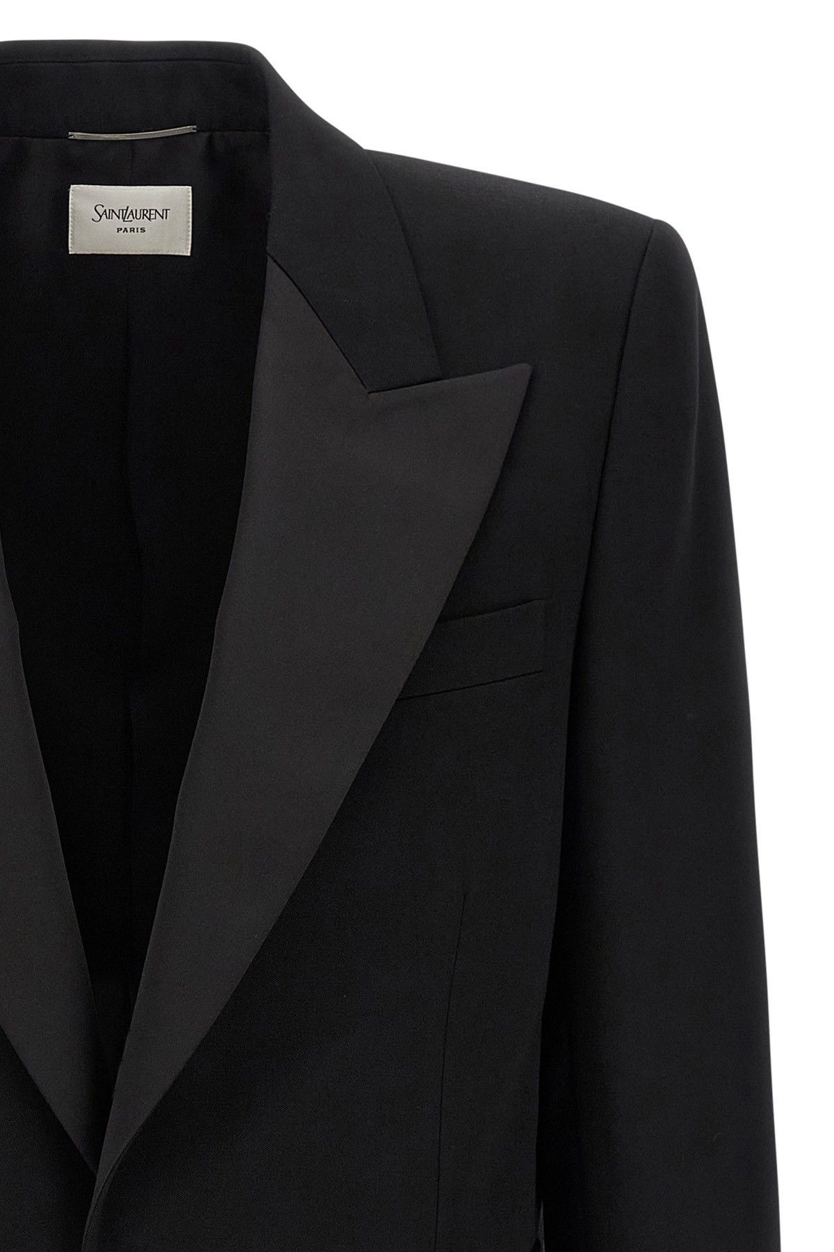 Saint Laurent Paris 'Smoking' blazer Size US L / EU 52-54 / 3 - 3 Thumbnail