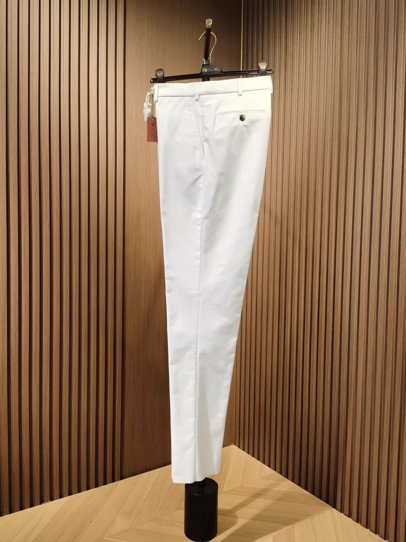 Loro Piana Loro Piana Carlo Men's White Trousers Size US 34 / EU 50 - 5 Thumbnail