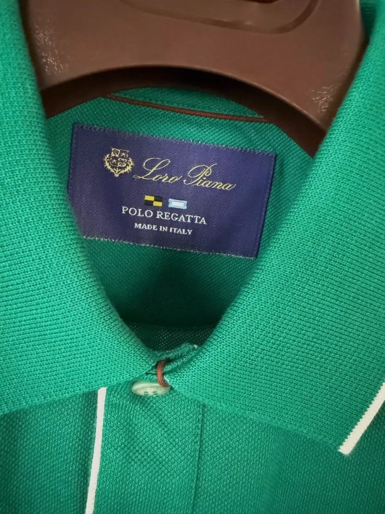 Loro Piana Loro Piana Men's Regatta Short Sleeve Polo Size US M / EU 48-50 / 2 - 2 Thumbnail