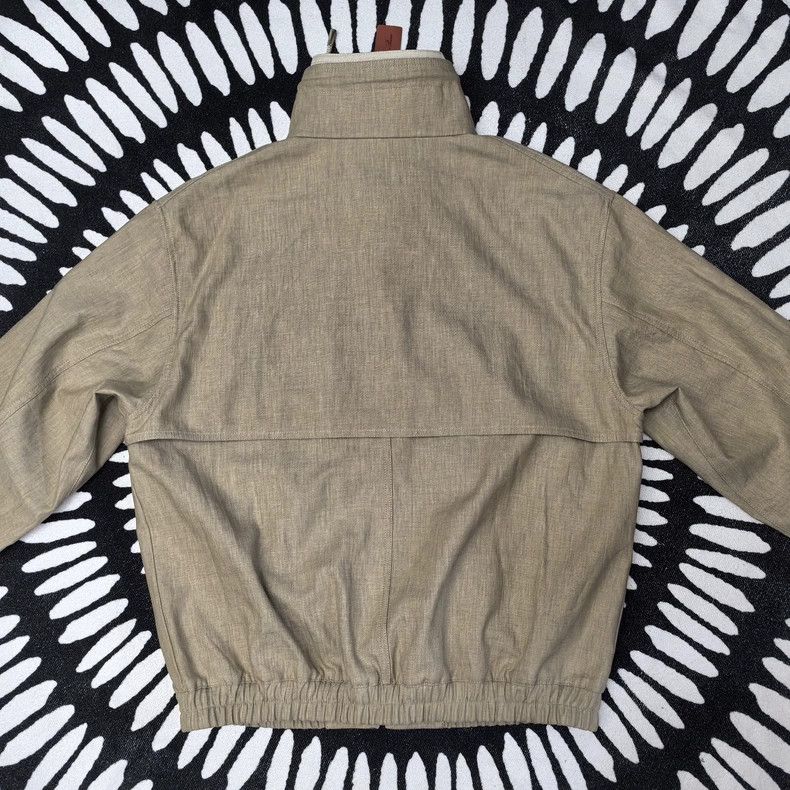 Loro Piana Loro Piana Beige Linen Bomber Jacket - dmc Size US M / EU 48-50 / 2 - 3 Thumbnail