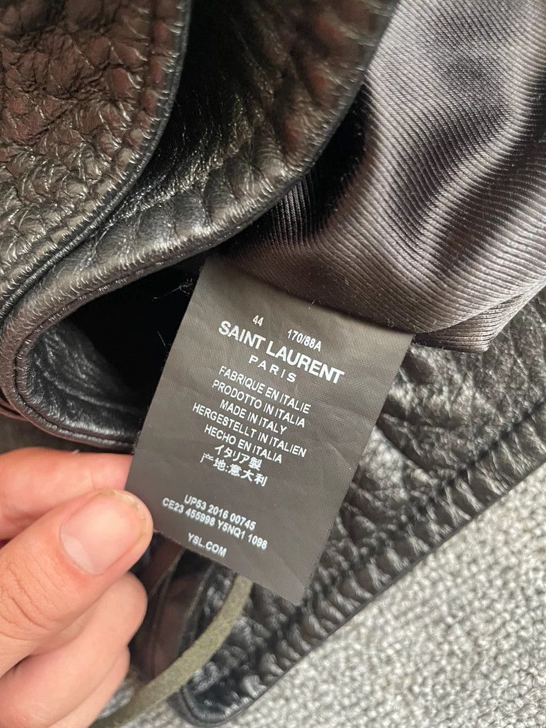 Saint Laurent Paris Saint Laurent Leather Jacket with Lip Design - dmc Size US M / EU 48-50 / 2 - 6 Thumbnail
