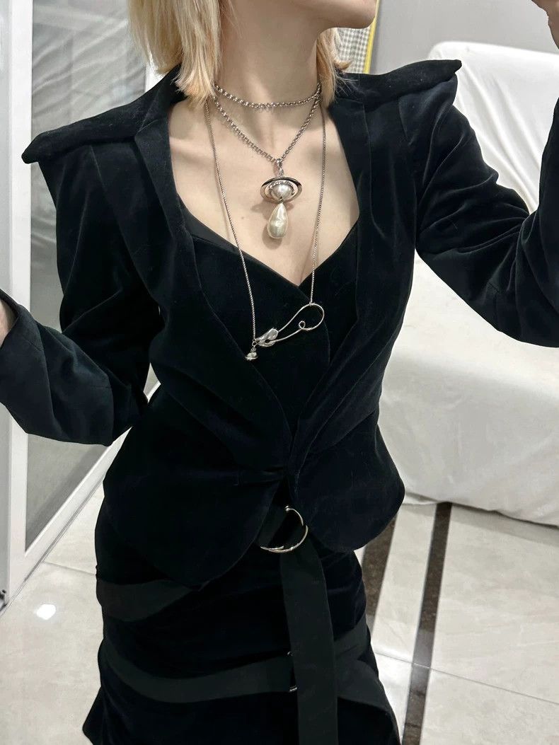 Vivienne Westwood Vivienne Westwood Heart Velvet Blazer Coat - dmc Size US M / EU 48-50 / 2 - 2 Thumbnail