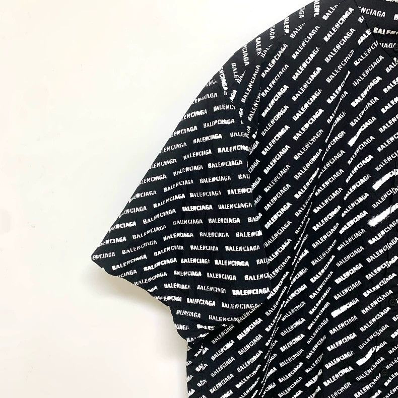 Balenciaga Balenciaga Logo Print Short Sleeve Shirt - dmc Size US M / EU 48-50 / 2 - 7 Thumbnail