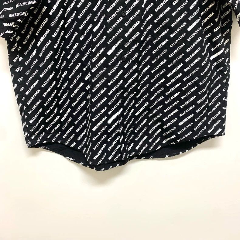 Balenciaga Balenciaga Logo Print Short Sleeve Shirt - dmc Size US M / EU 48-50 / 2 - 6 Thumbnail