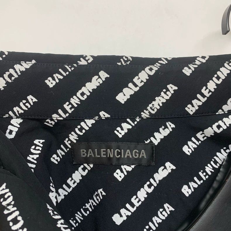 Balenciaga Balenciaga Logo Print Short Sleeve Shirt - dmc Size US M / EU 48-50 / 2 - 4 Thumbnail