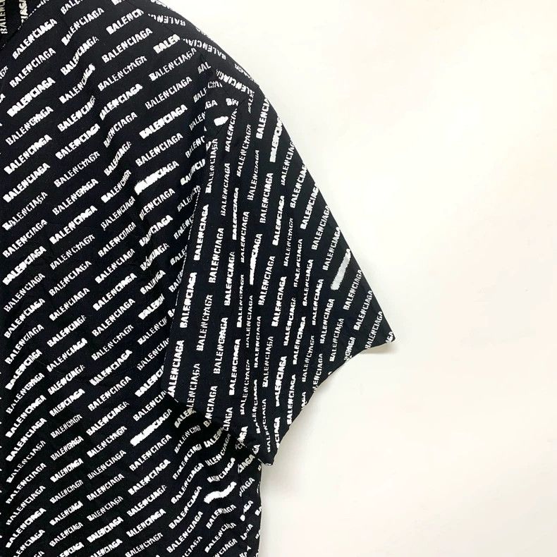Balenciaga Balenciaga Logo Print Short Sleeve Shirt - dmc Size US M / EU 48-50 / 2 - 8 Thumbnail