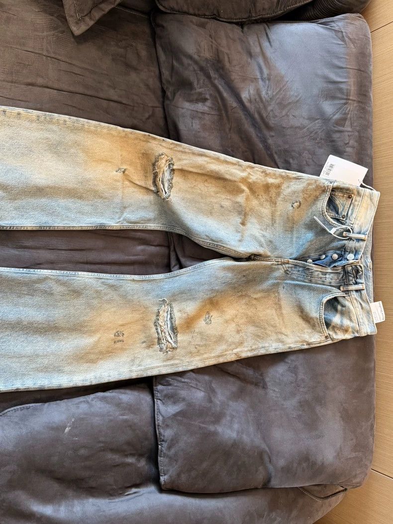 Acne Studios Acne Studios Distressed Wide-Leg Jeans - dmc Size US 26 / EU 42 - 3 Thumbnail
