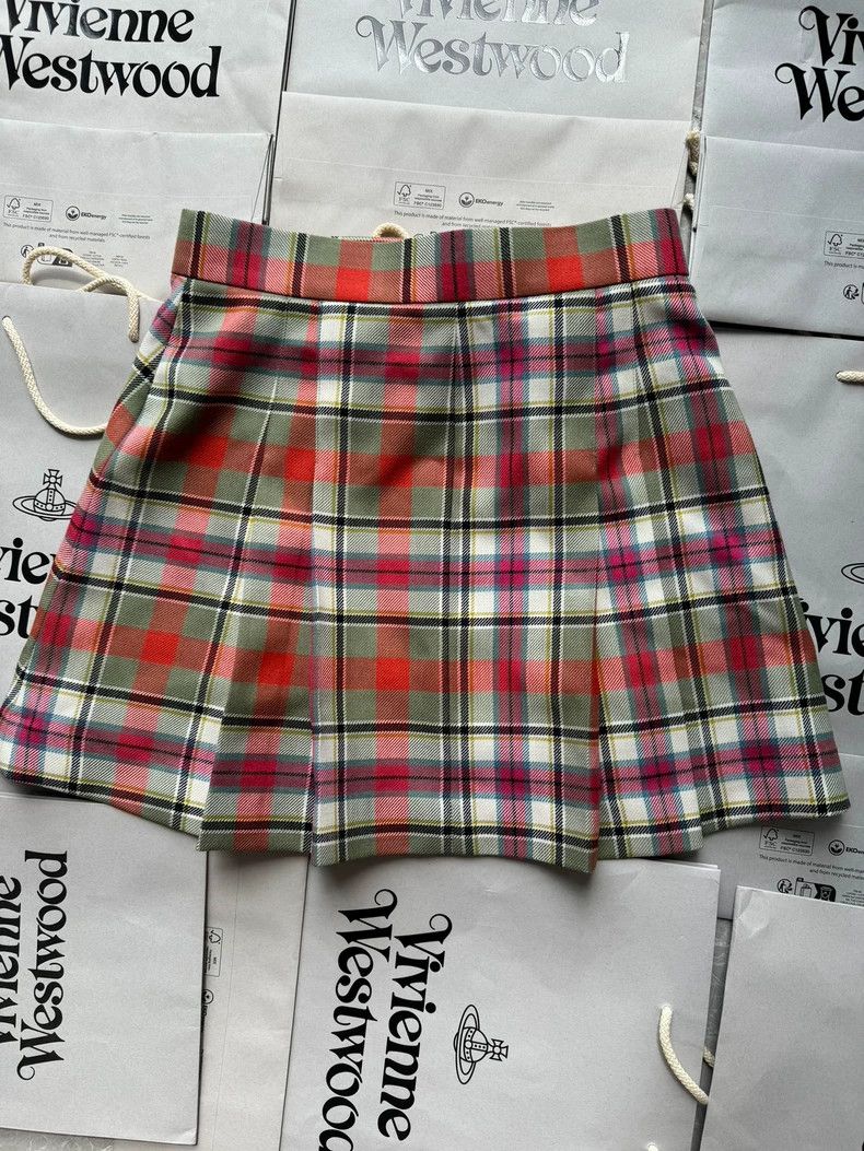 Vivienne Westwood Vivienne Westwood Wool Plaid Mini Skirt - dmc Size 26" / US 2 / IT 38 - 4 Thumbnail