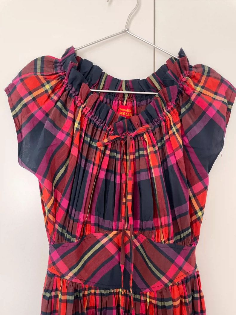 Vivienne Westwood Vivienne Westwood Vintage Red Plaid Dress - dmc Size M / US 6-8 / IT 42-44 - 4 Thumbnail