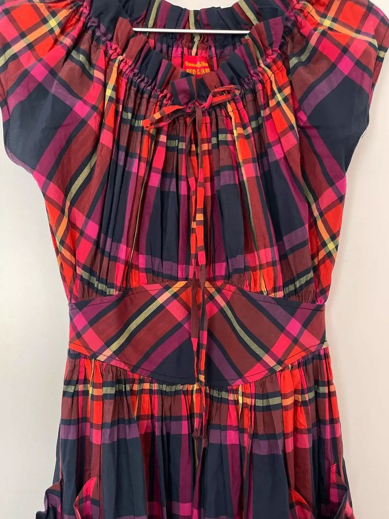 Vivienne Westwood Vivienne Westwood Vintage Red Plaid Dress - dmc Size M / US 6-8 / IT 42-44 - 6 Thumbnail