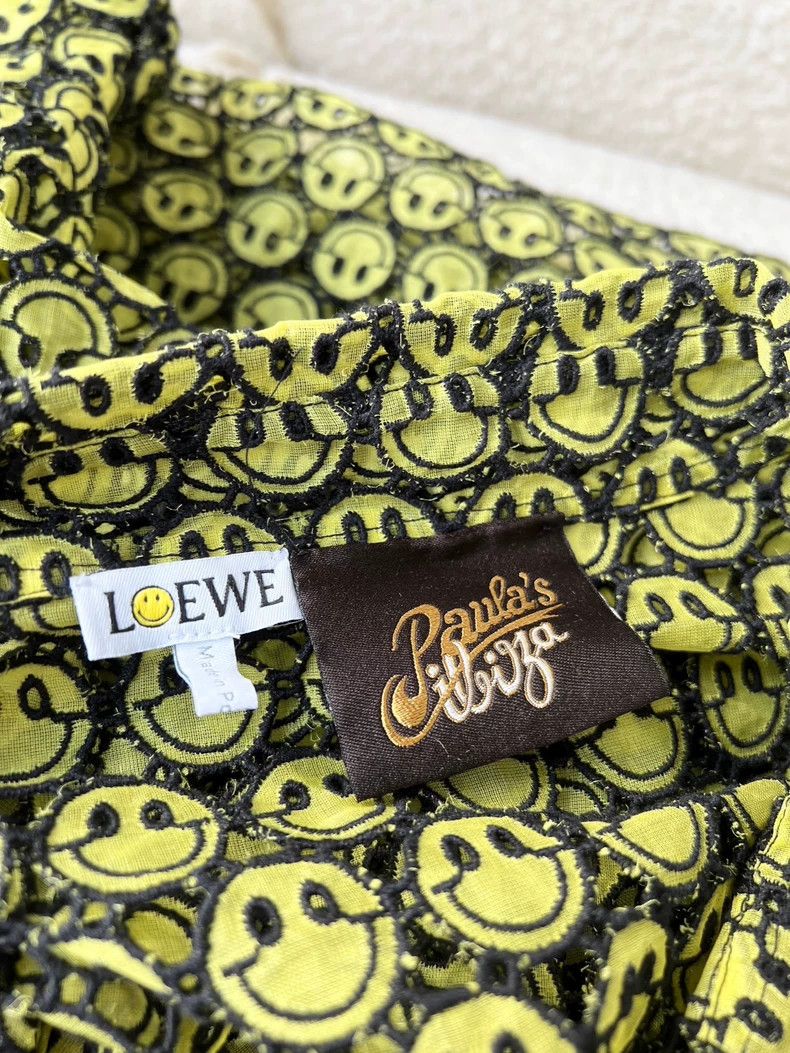 Loewe Loewe Smiley collaborative silver light green hollow smiley face shirt jacket - dmc Size M / US 6-8 / IT 42-44 - 5 Thumbnail
