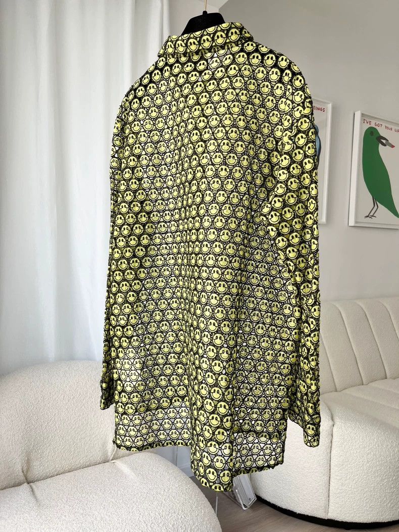 Loewe Loewe Smiley collaborative silver light green hollow smiley face shirt jacket - dmc Size M / US 6-8 / IT 42-44 - 2 Thumbnail