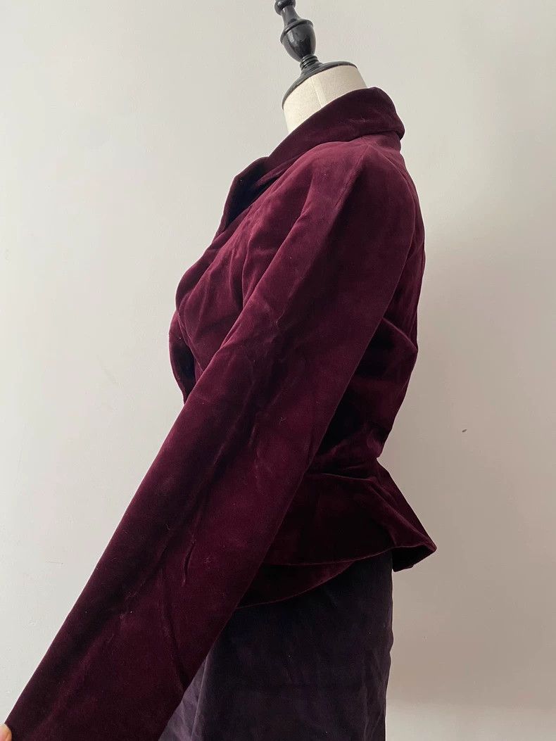 Vivienne Westwood Vivienne Westwood Burgundy Velvet Blazer - dmc Size M / US 6-8 / IT 42-44 - 8 Thumbnail