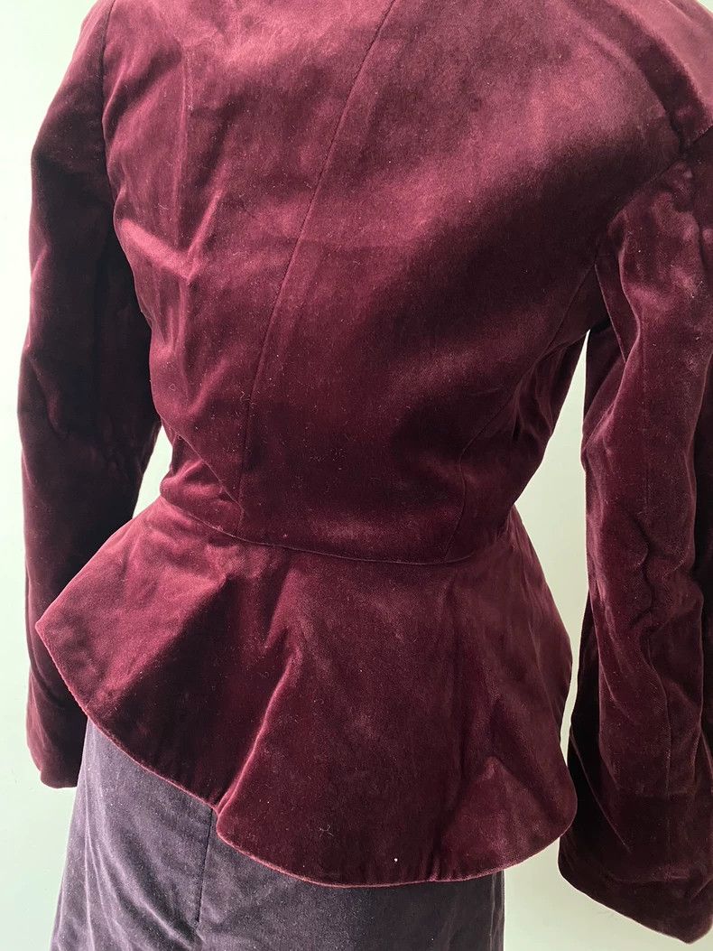 Vivienne Westwood Vivienne Westwood Burgundy Velvet Blazer - dmc Size M / US 6-8 / IT 42-44 - 3 Thumbnail