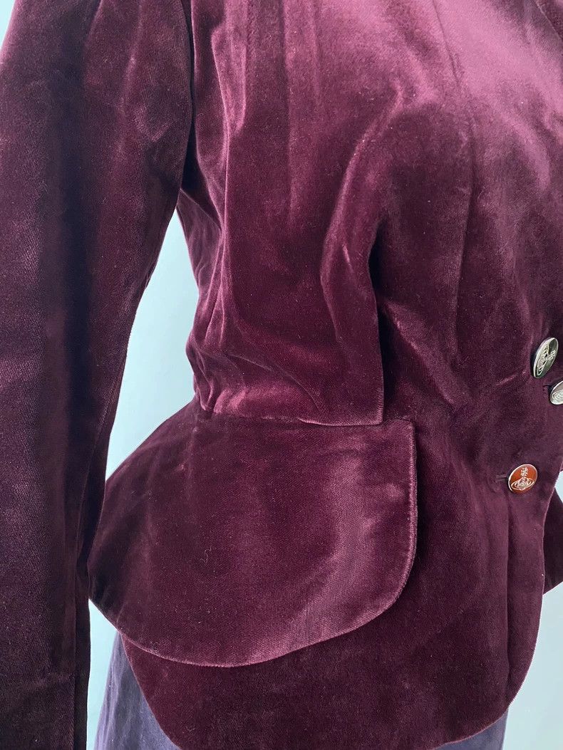 Vivienne Westwood Vivienne Westwood Burgundy Velvet Blazer - dmc Size M / US 6-8 / IT 42-44 - 7 Thumbnail