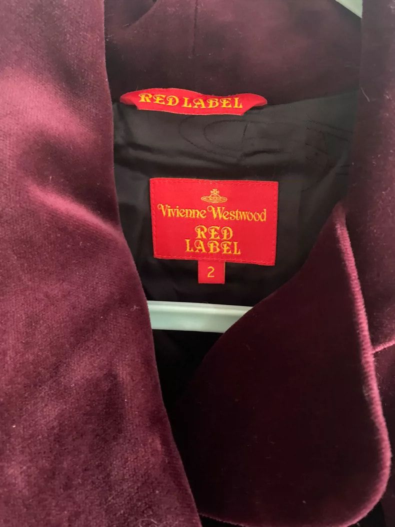 Vivienne Westwood Vivienne Westwood Burgundy Velvet Blazer - dmc Size M / US 6-8 / IT 42-44 - 6 Thumbnail