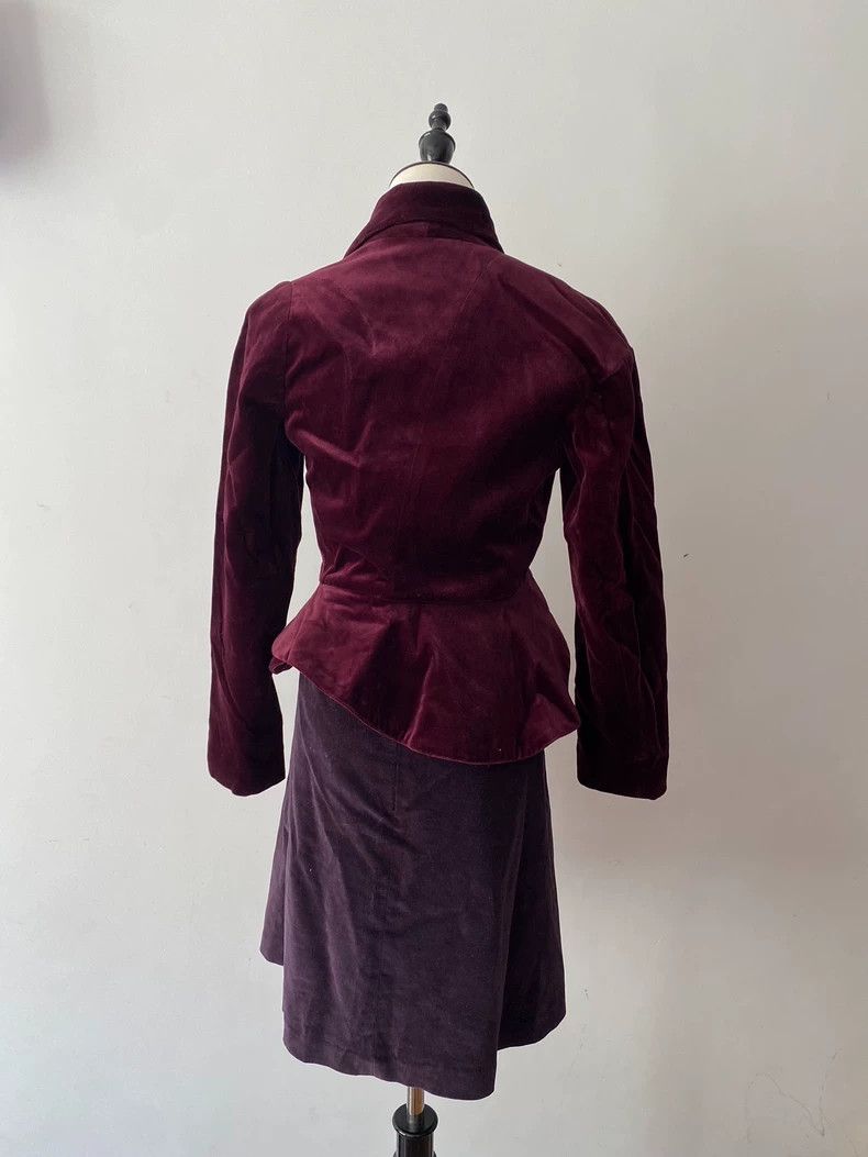 Vivienne Westwood Vivienne Westwood Burgundy Velvet Blazer - dmc Size M / US 6-8 / IT 42-44 - 2 Thumbnail