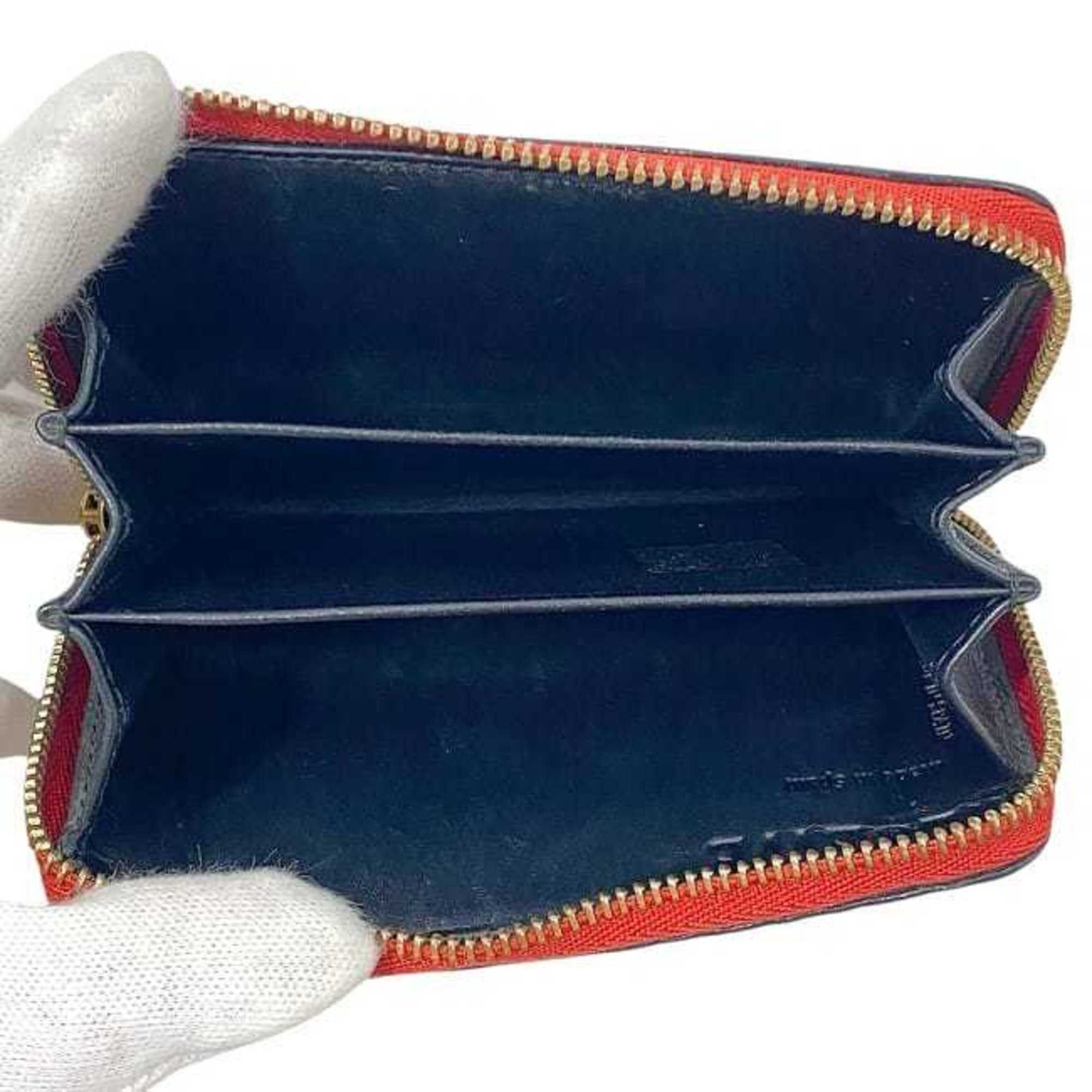 Loewe Loewe coin case ec-23812 in red with a repeat anagram pattern on leather (product number 061609). This compact zip-around wallet is perfect for men and women. Engraved. Size ONE SIZE - 5 Thumbnail