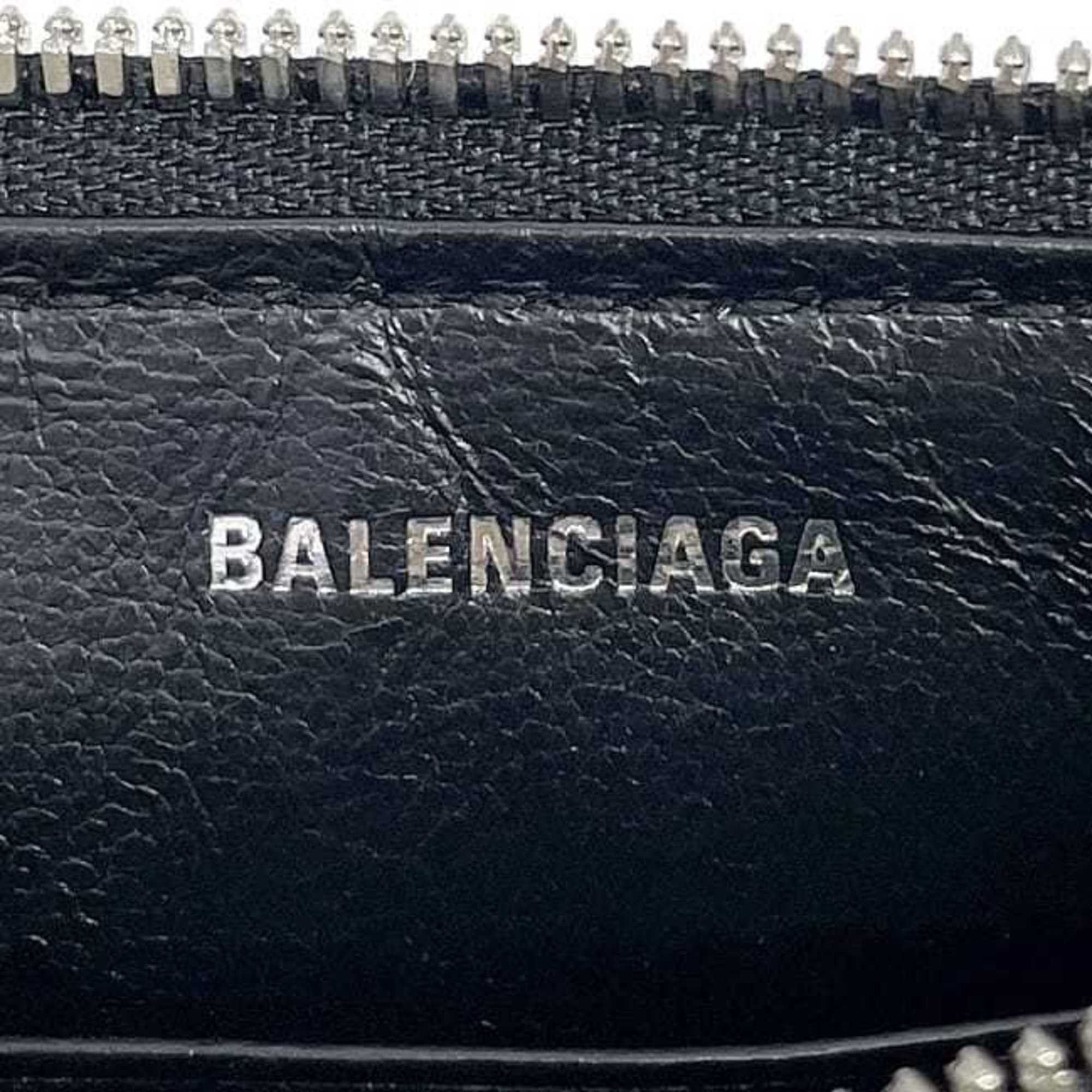 Balenciaga Balenciaga Pass Case ec-23506 Black 616015 Leather 1063 T 584046 BALENCIAGA Card Pouch Coin with Strap for Men and Women Size ONE SIZE - 7 Thumbnail