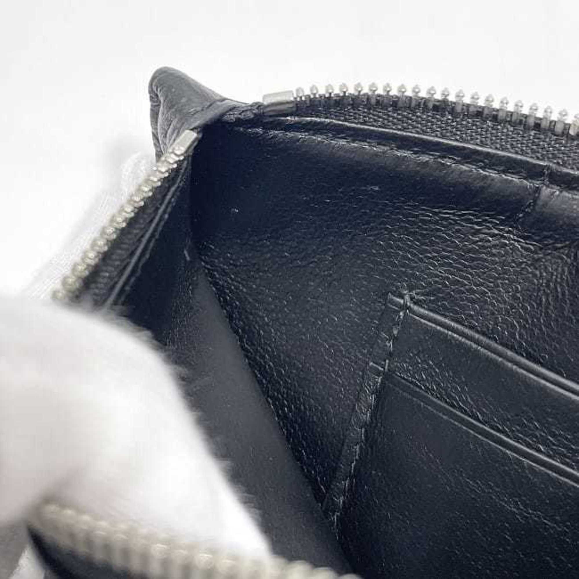 Balenciaga Balenciaga Pass Case ec-23506 Black 616015 Leather 1063 T 584046 BALENCIAGA Card Pouch Coin with Strap for Men and Women Size ONE SIZE - 9 Thumbnail