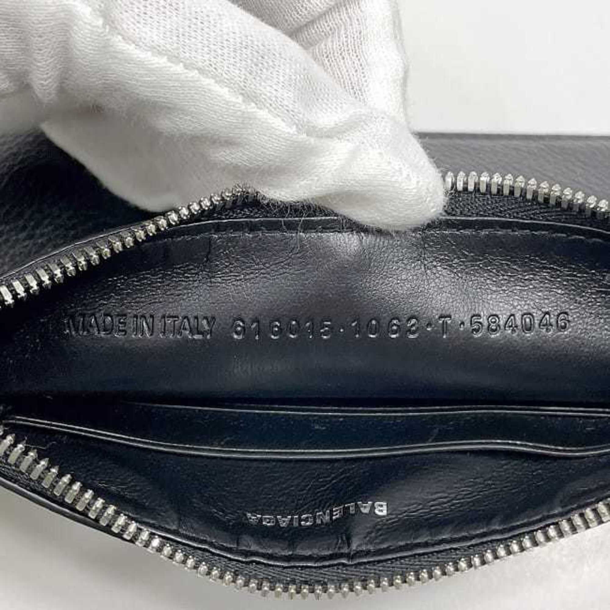 Balenciaga Balenciaga Pass Case ec-23506 Black 616015 Leather 1063 T 584046 BALENCIAGA Card Pouch Coin with Strap for Men and Women Size ONE SIZE - 8 Thumbnail