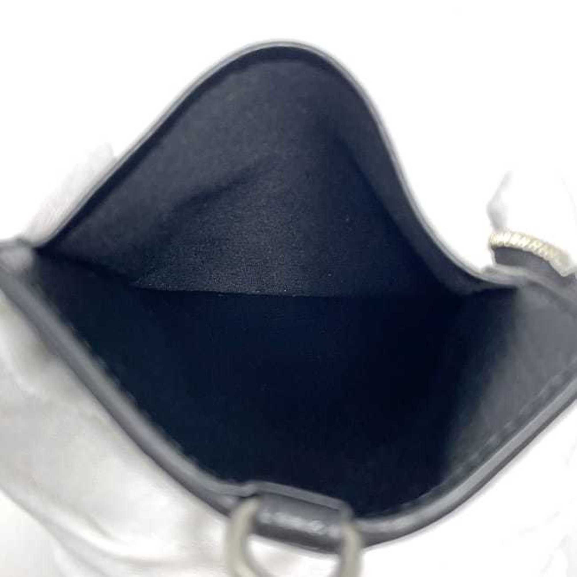 Balenciaga Balenciaga Pass Case ec-23506 Black 616015 Leather 1063 T 584046 BALENCIAGA Card Pouch Coin with Strap for Men and Women Size ONE SIZE - 10 Thumbnail