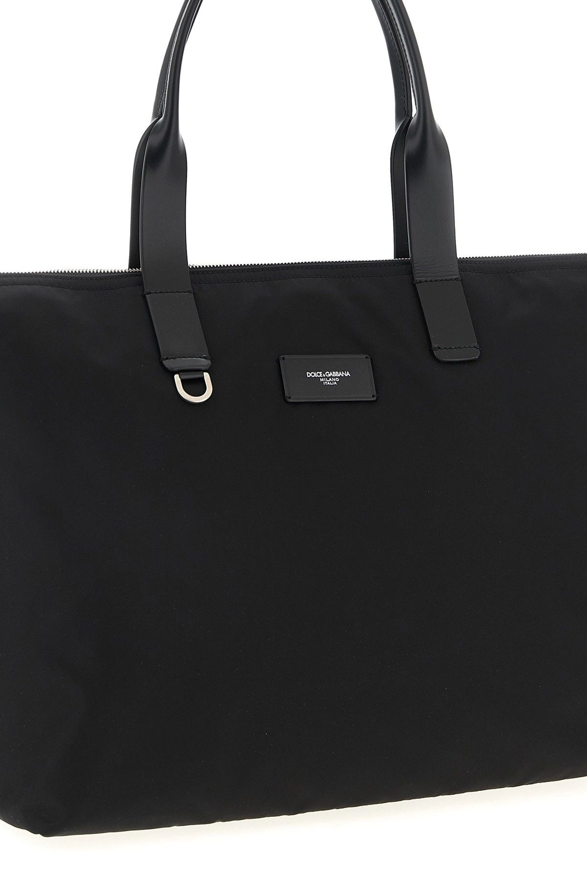 Dolce & Gabbana Media logo patch shopping bag Size ONE SIZE - 4 Thumbnail