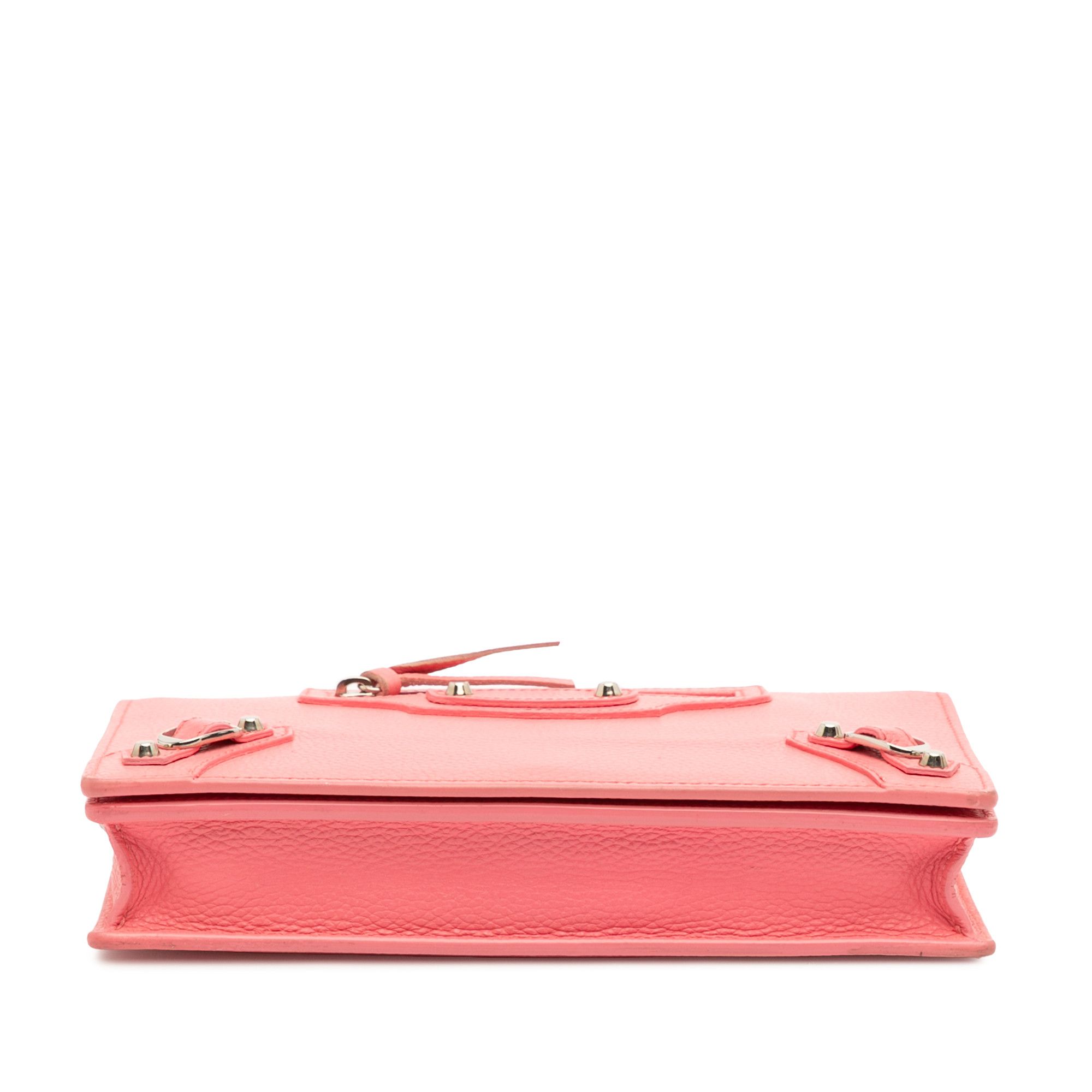 Balenciaga Balenciaga Grained Calfskin Motocross Classic Wallet on Chain Size ONE SIZE - 3 Thumbnail
