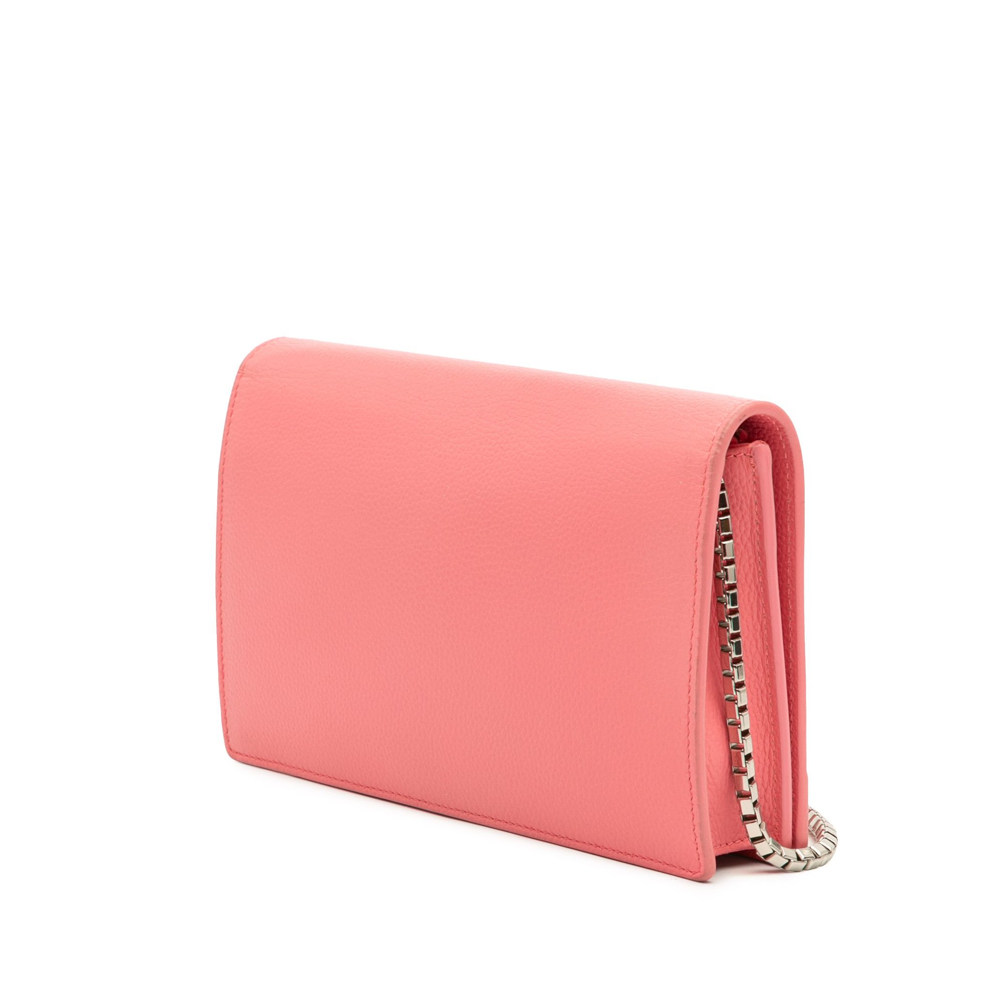 Balenciaga Balenciaga Grained Calfskin Motocross Classic Wallet on Chain Size ONE SIZE - 2 Thumbnail