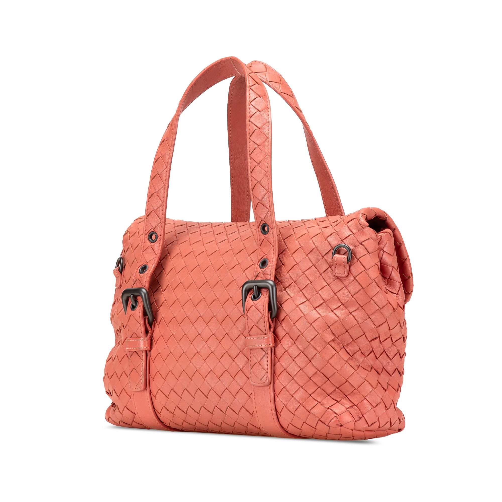 Bottega Veneta Bottega Veneta Leather Intrecciato Flap Satchel Size ONE SIZE - 2 Thumbnail
