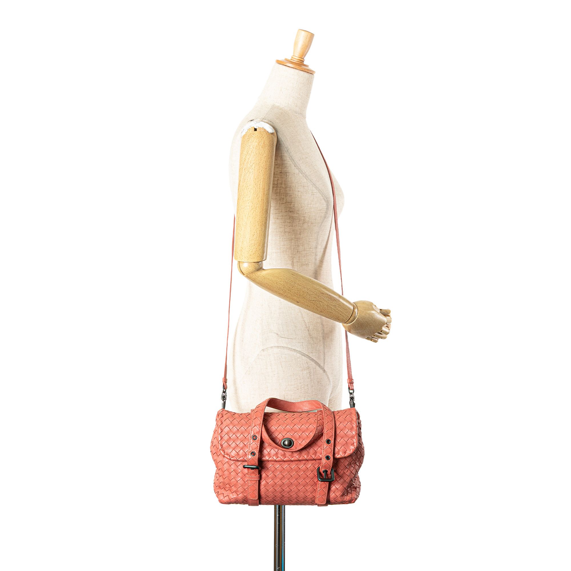 Bottega Veneta Bottega Veneta Leather Intrecciato Flap Satchel Size ONE SIZE - 13 Thumbnail