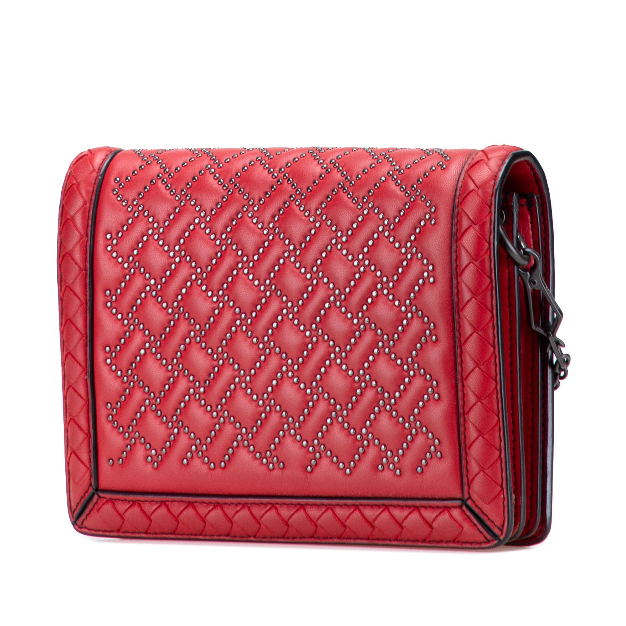 Bottega Veneta Bottega Veneta Nappa Intrecciato Microstud Montebello Crossbody Size ONE SIZE - 2 Thumbnail