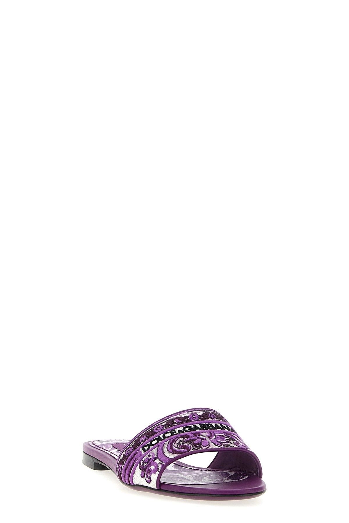 Dolce & Gabbana 'Maiolica' embroidery slides Size US 6 / IT 36 - 2 Thumbnail