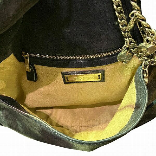 Jimmy Choo Jimmy Choo Jimmy Choo Biker Leather Shoulder Bag Leather Shoulder Bag Size ONE SIZE - 9 Thumbnail