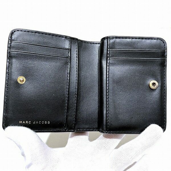 Marc Jacobs Marc Jacobs Marc Jacobs M0015163 Leather Wallet Leather Short Wallet M0015163 001 DUTY FREE for USA Size ONE SIZE - 2 Thumbnail