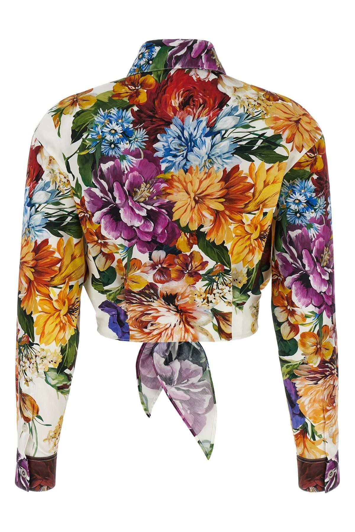 Dolce & Gabbana Floral crop shirt Size S / US 4 / IT 40 - 2 Thumbnail