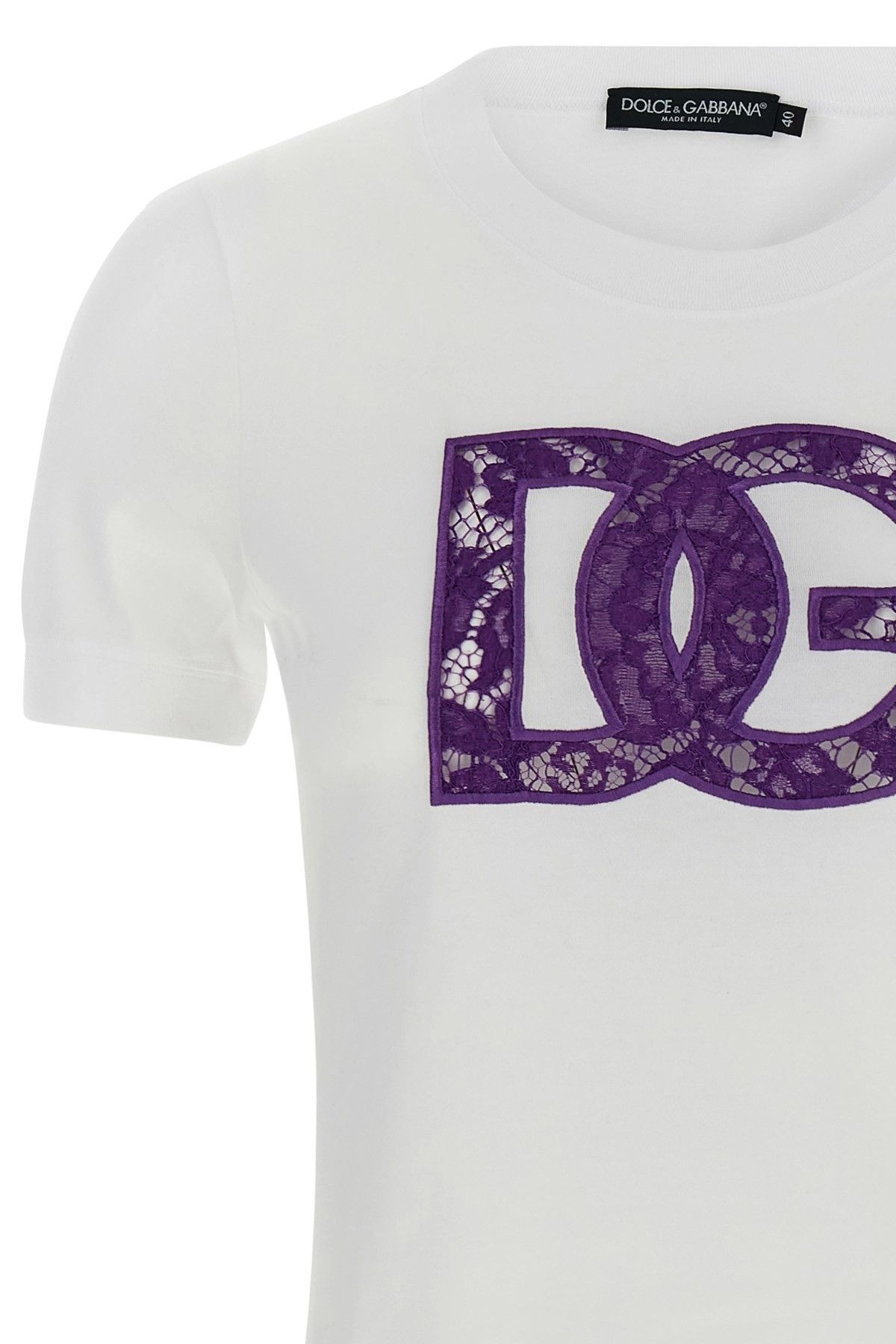 Dolce & Gabbana Lace T-shirt Size M / US 6-8 / IT 42-44 - 4 Thumbnail