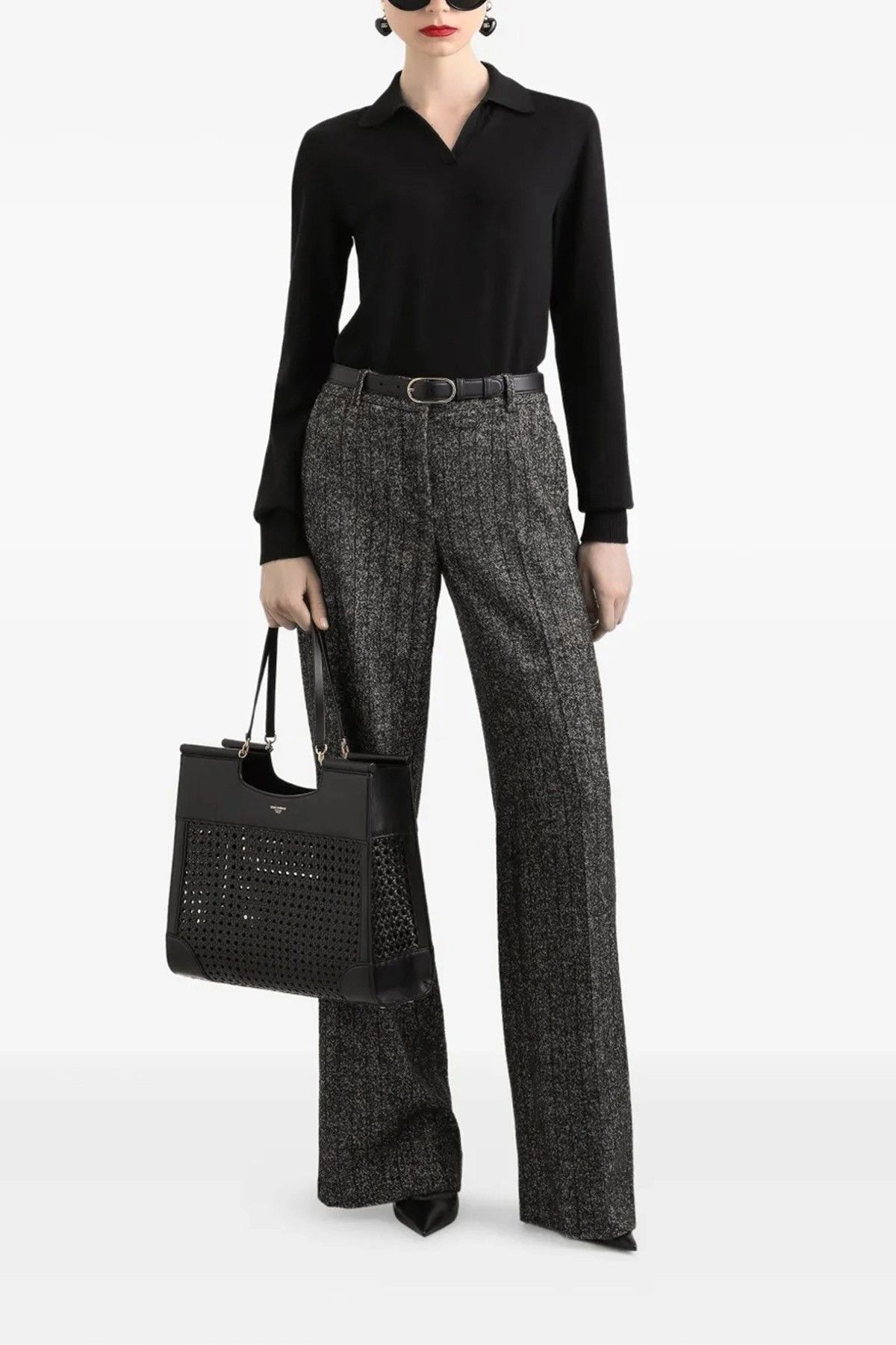 Dolce & Gabbana Striped wool pants Size 28" / US 6 / IT 42 - 2 Thumbnail