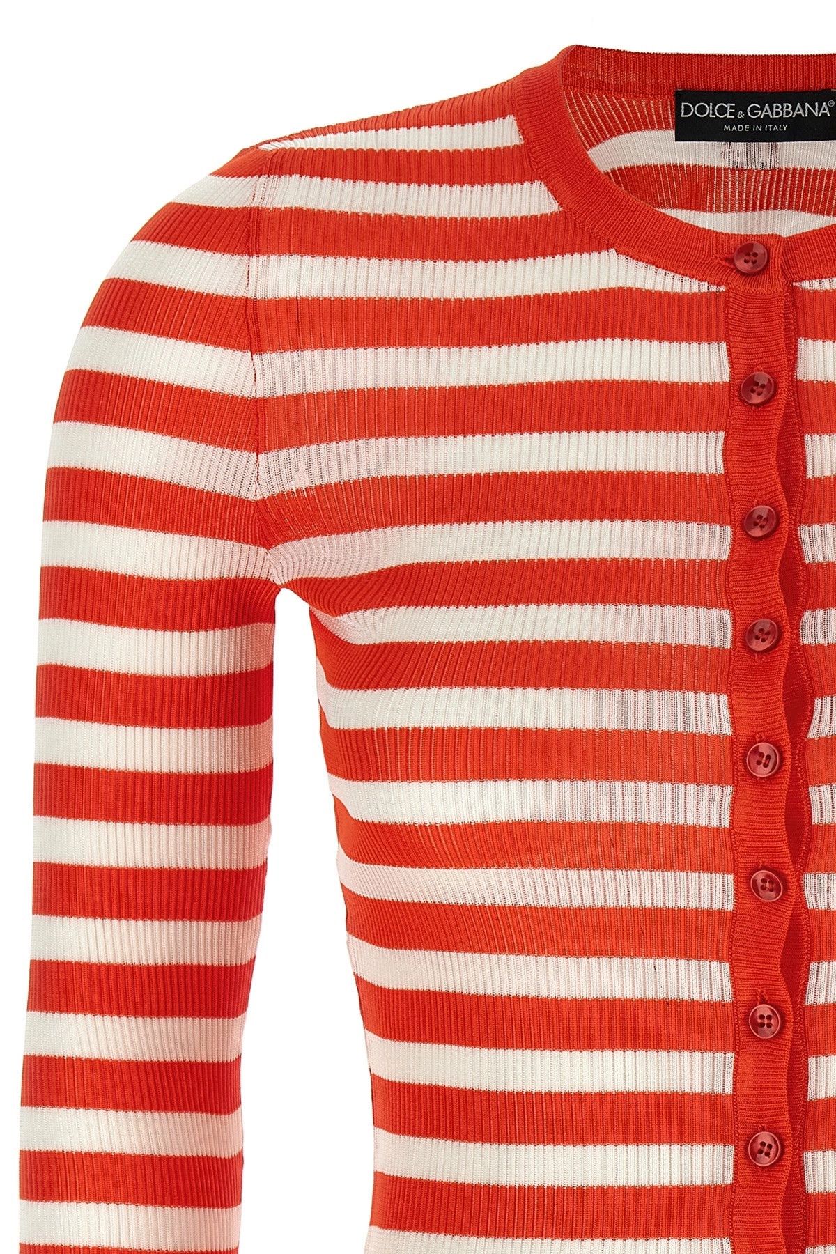 Dolce & Gabbana Striped viscose cardigan Size S / US 4 / IT 40 - 3 Thumbnail