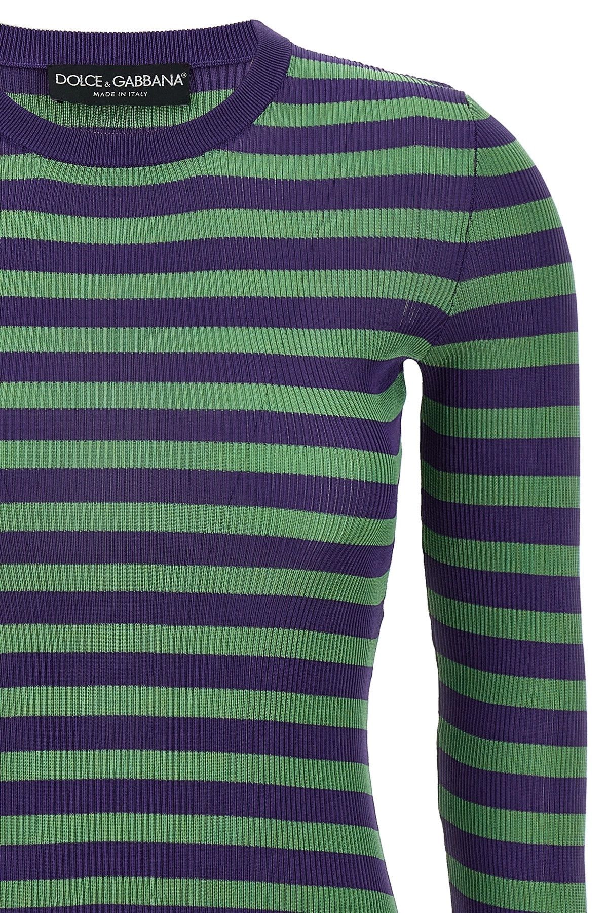 Dolce & Gabbana Striped viscose sweater Size M / US 6-8 / IT 42-44 - 3 Thumbnail