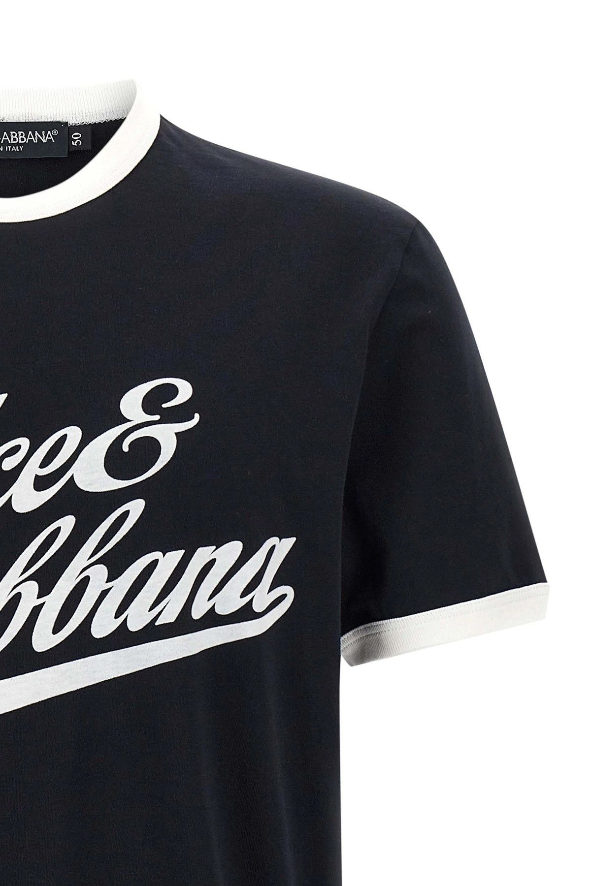 Dolce & Gabbana Velvet logo t-shirt Size US M / EU 48-50 / 2 - 3 Thumbnail