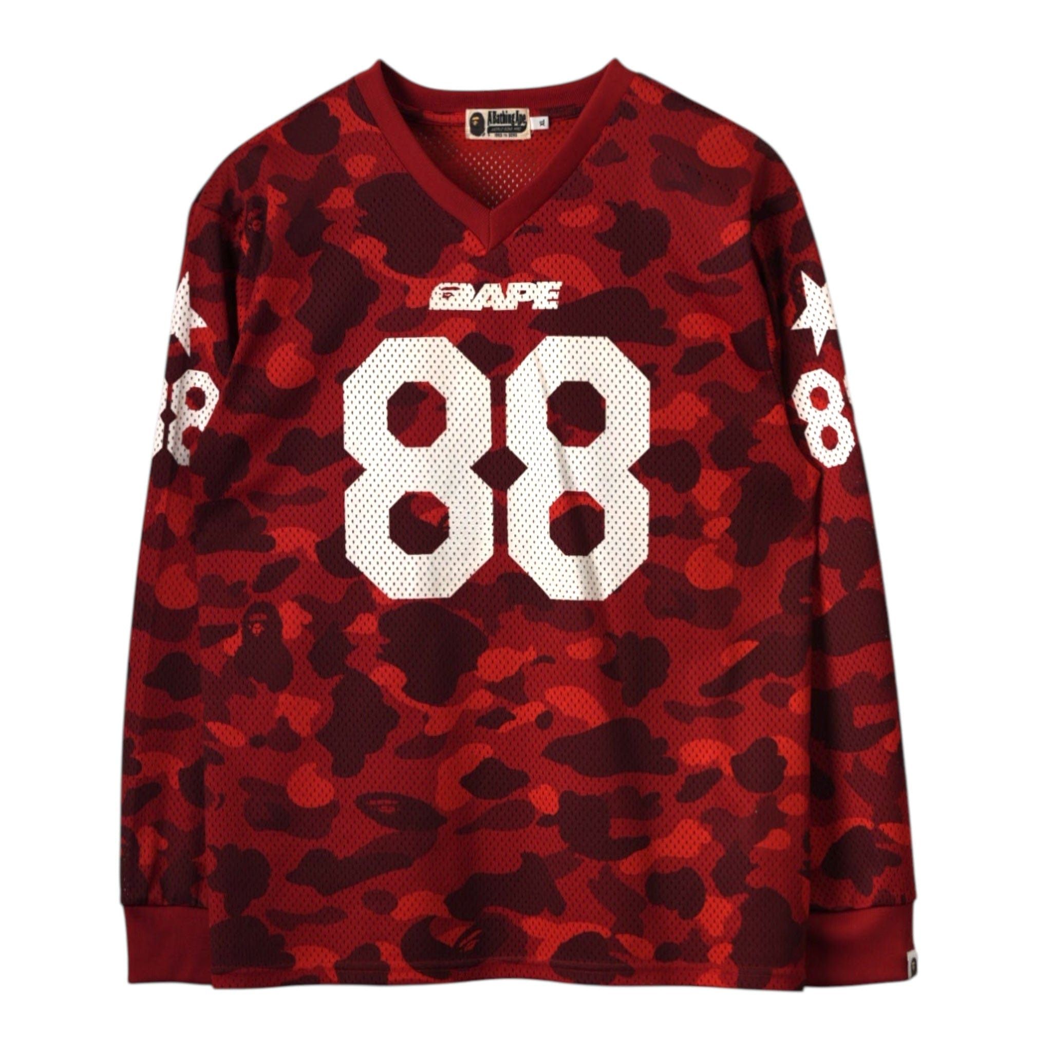 Bape Bape 88 Football Jersey | Grailed