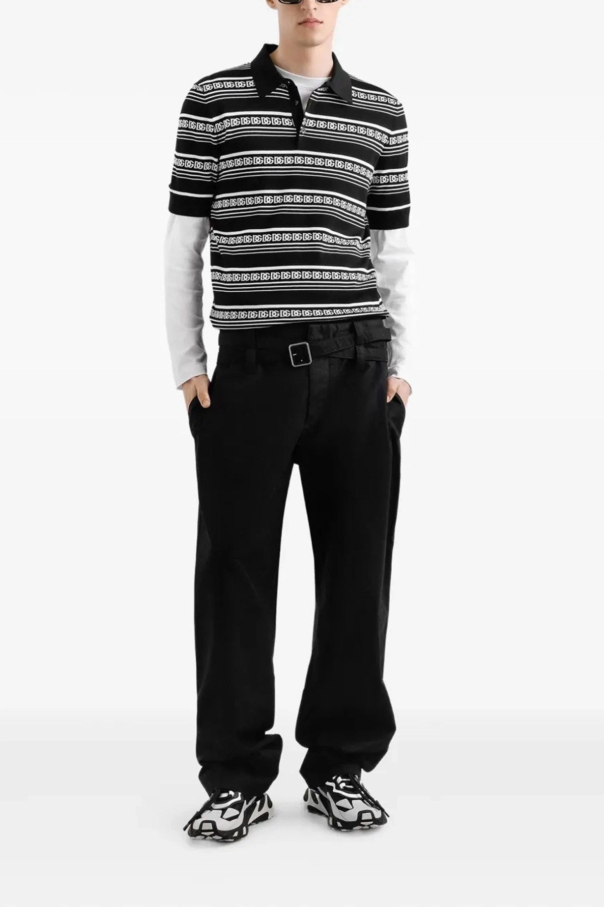 Dolce & Gabbana Knitted polo shirt Size US XXL / EU 58 / 5 - 2 Thumbnail
