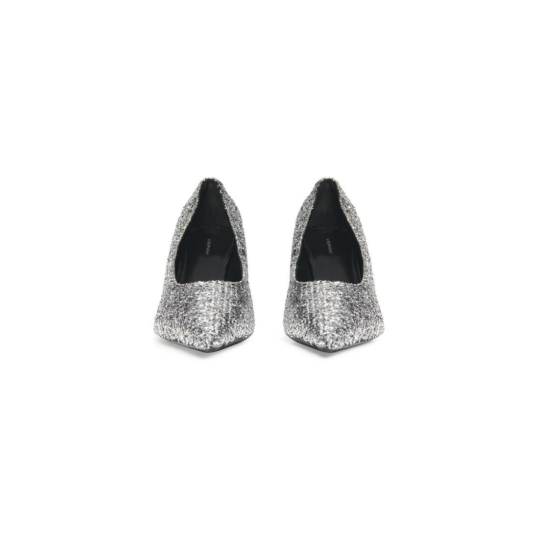 Balenciaga square knife 80mm pump silver Size US 6 / IT 36 - 3 Thumbnail