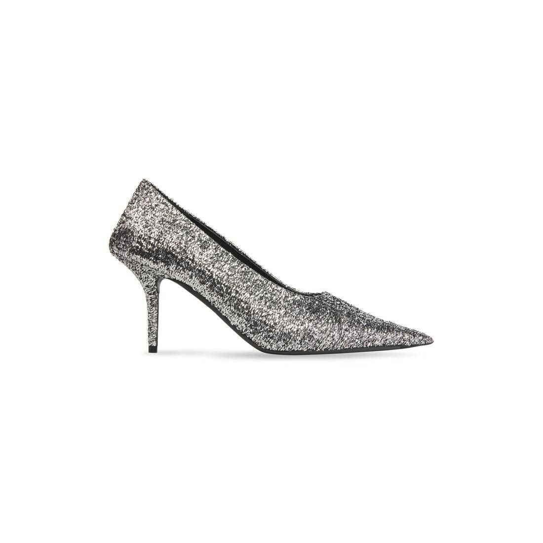 Balenciaga square knife 80mm pump silver Size US 7 / IT 37 - 2 Thumbnail