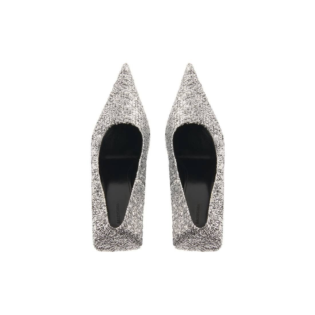 Balenciaga square knife 80mm pump silver Size US 8 / IT 38 - 6 Thumbnail
