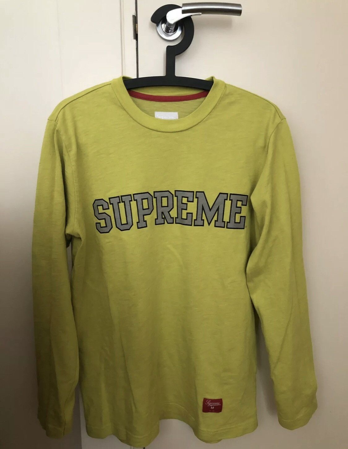 Supreme Arc Logo Crewneck light green sweatshirt jumper 